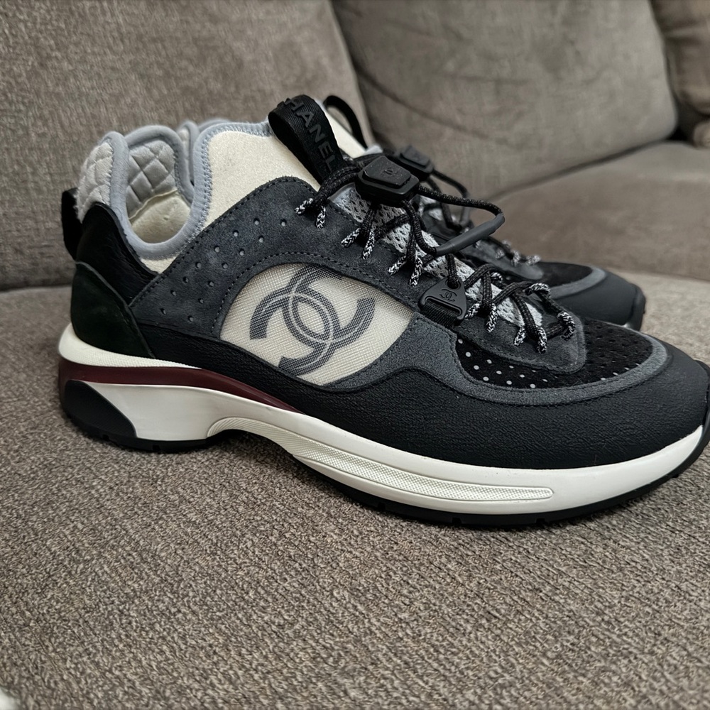 CHANEL Black and Gray Sneakers - Picture 2 of 8